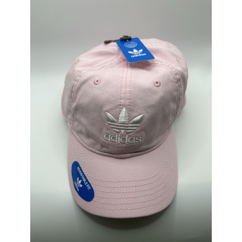 Adidas Originals Trefoil Pink Adjustable Strapback Dad Hat OSFM NWT Cotton Cap